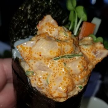 Toro sushi - SPICY yellowtail handroll!!!! Super yummy - Sushi Bars Near Me - Henderson, Nevada Toro sushi - SPICY yellowtail handroll!!!! Super yummy - Sushi Bars Near Me - Henderson, Nevada