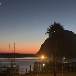Front Street Inn & Spa - Last night of the beautiful rock in Morro bay, from our room.