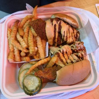 Dave's Hot Chicken - Dave's #2: 2 Sliders w/ Fries - Chicken Shop Near Me - New York, New York Dave's Hot Chicken - Dave's #2: 2 Sliders w/ Fries - Chicken Shop Near Me - New York, New York