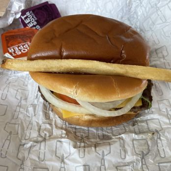 Wendy's - Wasn't sure what to do with this tunnel in my sandwich. - Burgers Near Me - Cooper City, Florida Wendy's - Wasn't sure what to do with this tunnel in my sandwich. - Burgers Near Me - Cooper City, Florida