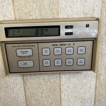 Cypress Tavern - Actual thermostat in the room. - Greek Near Me - Kinnelon, New Jersey