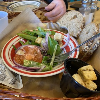 Silke's Old World Breads Bakery & Cafe - Side salad comes with slices of homemade bread - German Near Me - Clarksville, Tennessee