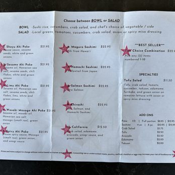 Aloha Cones - Menu - Poke Near Me - Denver, Colorado