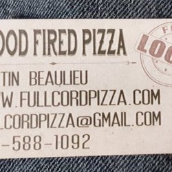 Full Cord Pizza - Vitals. Justin says check Facebook to see where they'll be serving their pies.