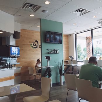 Dulce Crepes - Interior with self-ordering POS. - Creperies Near Me - Fairfax, Virginia