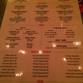 Calexico - Park Slope - drinks menu - Mexican Near Me - Brooklyn, New York Calexico - Park Slope - drinks menu - Mexican Near Me - Brooklyn, New York