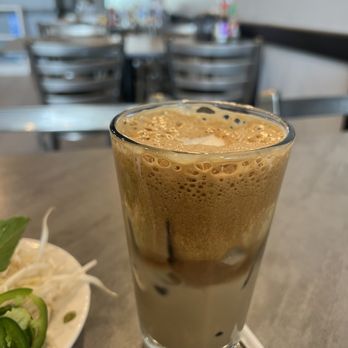Booboo Pho - Iced coffee. Prettier than most places serve it! - Vietnamese Near Me - Montgomery Village, Maryland