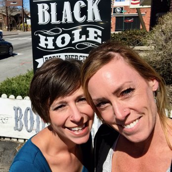 Black Hole Body Piercing - Both of us done! - Jewelry Near Me - Reno, Nevada Black Hole Body Piercing - Both of us done! - Jewelry Near Me - Reno, Nevada