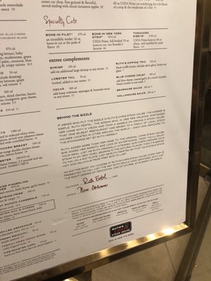 Menu photo 3 Ruth's Chris Steak House - Birmingham Birmingham, AL Menu photo 3 Ruth's Chris Steak House - Birmingham Birmingham, AL