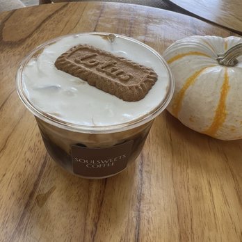 Soulsweets Coffee - Biscoff iced latte with oat milk 12 oz - Coffee & Tea Near Me - Glendale, California Soulsweets Coffee - Biscoff iced latte with oat milk 12 oz - Coffee & Tea Near Me - Glendale, California