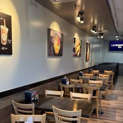 Inside seating area is clean and comfortable if you are eating in.