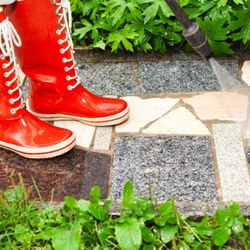 Dry Pond Pressure Washing