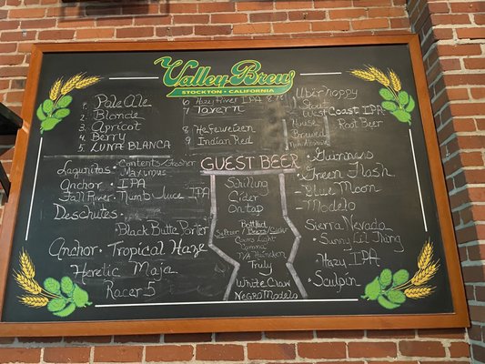 Menu photo 2 Valley Brewing Stockton, CA