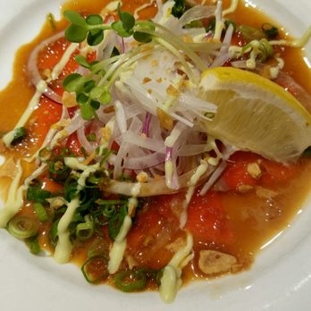 Guu with Garlic - Salmon carpaccio yum - Japanese Near Me - Vancouver, British Columbia