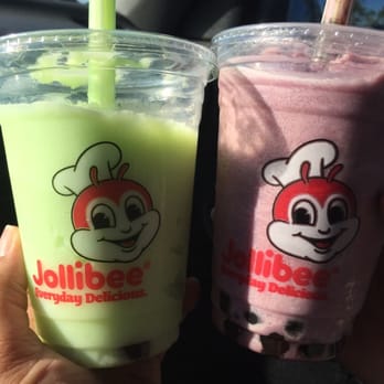 Jollibee - Pearl coolers, coconut pandan and purple yam - Fast Food Near Me - Anaheim, California