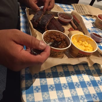 Dickey's Barbecue Pit - Rib plate w/ BBQ beans and Mac and cheese - Barbeque Near Me - Whittier, California Dickey's Barbecue Pit - Rib plate w/ BBQ beans and Mac and cheese - Barbeque Near Me - Whittier, California