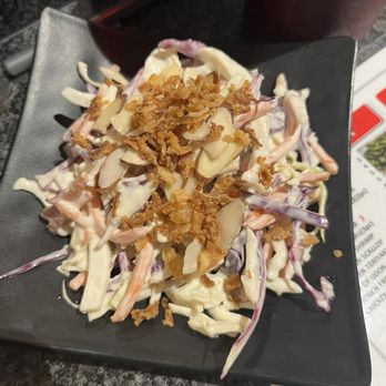 Kuma Sushi - Their house salad that had waaaaaay too much dressing - Sushi Bars Near Me - Reno, Nevada