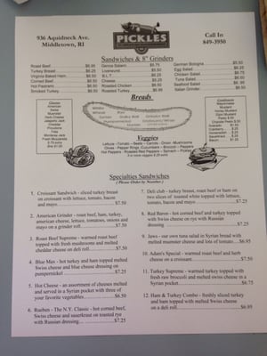 Menu photo 3 Pickles-A Deli Middletown, RI