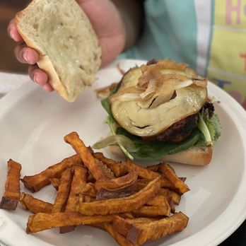 Sweet Potato Cafe - Turkey Burger and Sweet Potato Fries - American Near Me - Stone Mountain, Georgia Sweet Potato Cafe - Turkey Burger and Sweet Potato Fries - American Near Me - Stone Mountain, Georgia