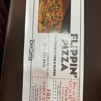 Flippin' Pizza - menu for a pizza - Pizza Near Me - San Diego, California Flippin' Pizza - menu for a pizza - Pizza Near Me - San Diego, California