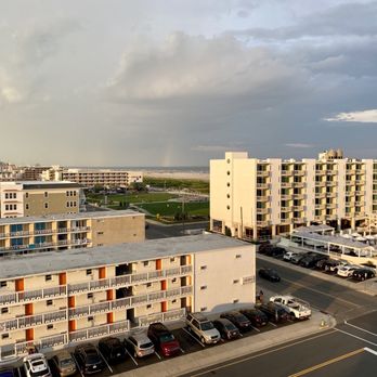 Lotus Inn - View from the room as a storm rolls by. - Hotels Near Me - Wildwood Crest, New Jersey