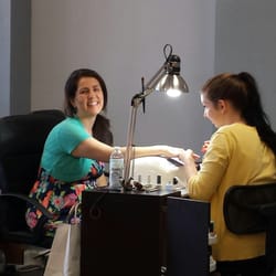 Avalon Nails & Spa of Asheville - The bride getting her gel, French tips... Looked great!!!