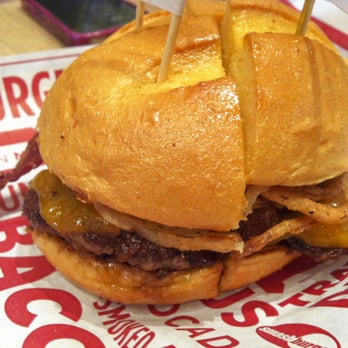Smashburger - BBQ bacon cheddar burger. - Burgers Near Me - Radnor, Pennsylvania Smashburger - BBQ bacon cheddar burger. - Burgers Near Me - Radnor, Pennsylvania