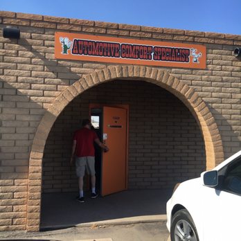 Automotive Comfort Specialist - The actual door of the business and signage - Auto Repair Near Me - Tucson, Arizona Automotive Comfort Specialist - The actual door of the business and signage - Auto Repair Near Me - Tucson, Arizona