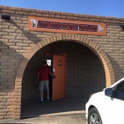 Automotive Comfort Specialist - The actual door of the business and signage