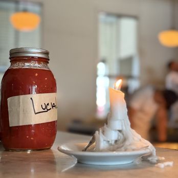 Lucali - Extra Plate of Signature Sauce - Italian Near Me - Miami Beach, Florida