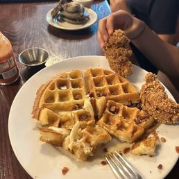 Smallest Chicken and Waffles and smallest pancakes. Smallest Chicken and Waffles and smallest pancakes.