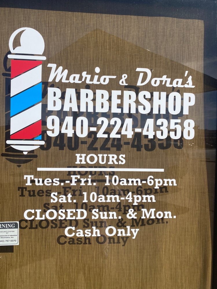 Mario's Barber Shop Logo