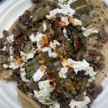 Tacos Los 3 Paisas - Huarache 7/10. Too much nopales and no sour cream. They also had ran out of salsa verde. - Food Trucks Near Me - Fremont, California Tacos Los 3 Paisas - Huarache 7/10. Too much nopales and no sour cream. They also had ran out of salsa verde. - Food Trucks Near Me - Fremont, California
