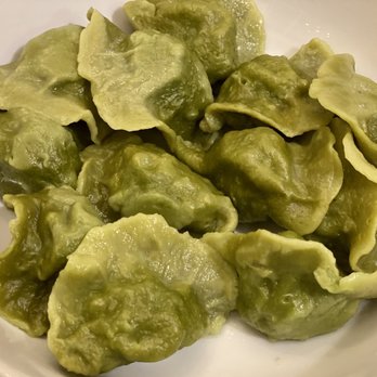 Dumpling Era - 12. Chicken Dumpling with Corn in Spinach Wrapper - Chinese Near Me - San Bruno, California Dumpling Era - 12. Chicken Dumpling with Corn in Spinach Wrapper - Chinese Near Me - San Bruno, California
