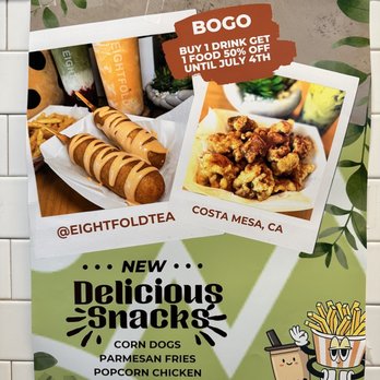 Eightfold Tea Shoppe - Food! - Bubble Tea Near Me - Costa Mesa, California Eightfold Tea Shoppe - Food! - Bubble Tea Near Me - Costa Mesa, California