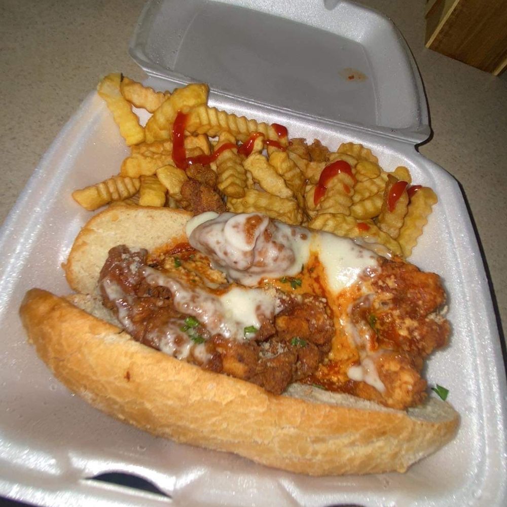 Joes Diner - Chicken Parmesan Hero with fries flavor is amazing - Diners Near Me - Tampa, Florida Joes Diner - Chicken Parmesan Hero with fries flavor is amazing - Diners Near Me - Tampa, Florida