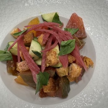 The Sylvie - Panzanella Salad - Modern European Near Me - Houston, Texas The Sylvie - Panzanella Salad - Modern European Near Me - Houston, Texas