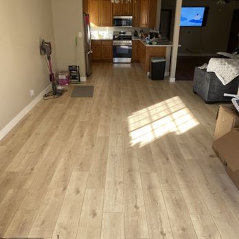 Quantum Construction & Design - Kitchen and bonus room floors vinyl laminate hybrid. Came out great! - General Contractors Near Me - Los Angeles, California