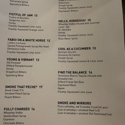 The Battery - Drink menu