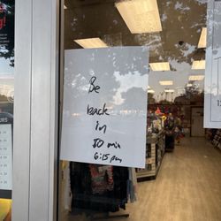 GameStop - I came all over the town to this a specific location I have one hour waiting and nobody opens they supposed to be closing at 8:00 pm