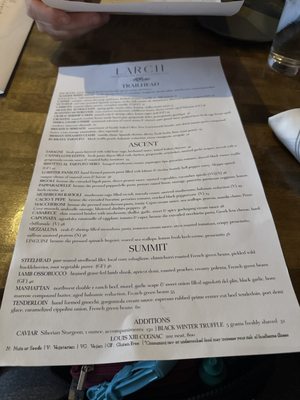 Menu photo 6 Larch Leavenworth, WA