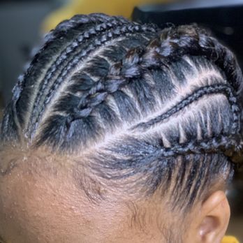 Nessa Merea Hair studio - 4 Feed-in braids with small braids - Hair Stylists Near Me Nessa Merea Hair studio - 4 Feed-in braids with small braids - Hair Stylists Near Me