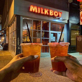 MilkBoy - El Diablo (simple syrup on left, grenadine on right). - Bars Near Me - Philadelphia, Pennsylvania MilkBoy - El Diablo (simple syrup on left, grenadine on right). - Bars Near Me - Philadelphia, Pennsylvania