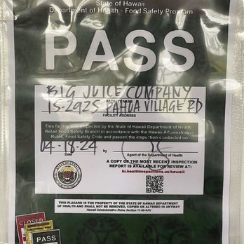 Big Juice - Approved by the Department of Health in Hawai'i - Kombucha Near Me - Pāhoa, Hawaii Big Juice - Approved by the Department of Health in Hawai'i - Kombucha Near Me - Pāhoa, Hawaii