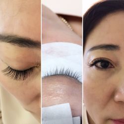 White Stone Eyelash - Silk natural J-11