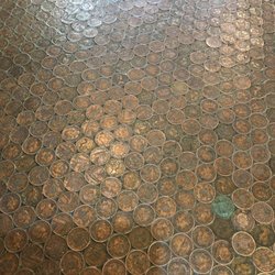 The Junkyard Studios - Floor made of pennies