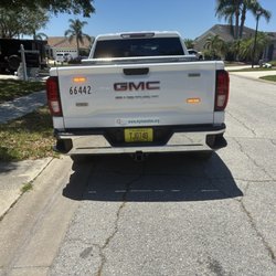 Manatee County - This guy has a manatee county employee to inspect a roof on the house next to us parked in the shade and blocked a quarter of my drive