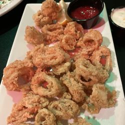 Downtown Bistro - Calamari with cocktail sauce