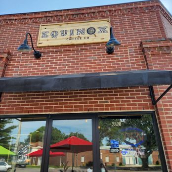 Equinox Coffee - The outdoors sign in the front of the shop - Coffee & Tea Near Me - Norfolk, Virginia