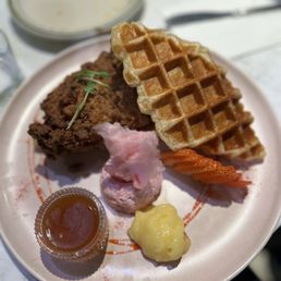 Fried Chicken and Croffle Fried Chicken and Croffle